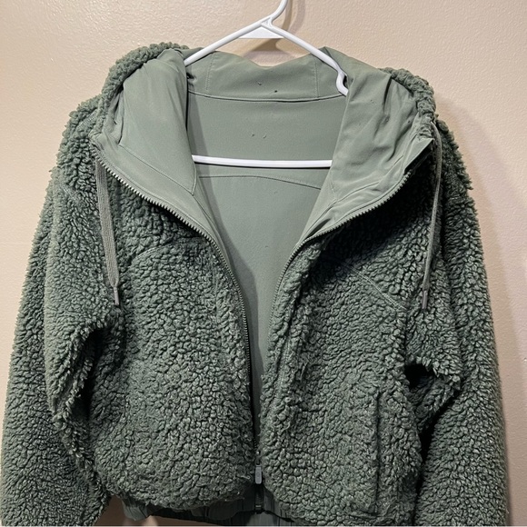 Lululemon Green Fleece Reversible Jacket size 6 - Picture 11 of 11